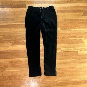 90s Vintage Guess Black Velvet Boot Cut Pants